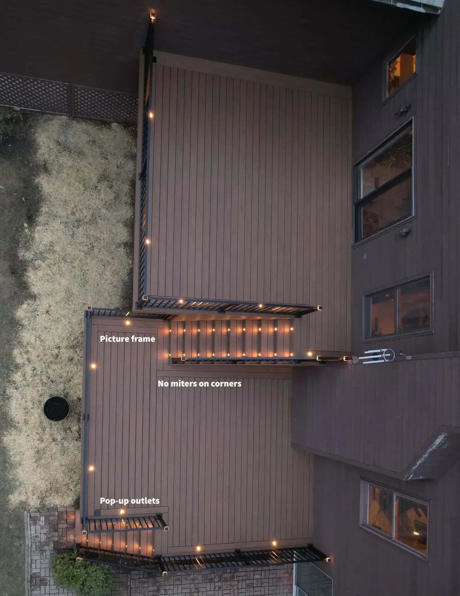 Overhead aerial of a Hudson Valley deck and yard, the view where structure and septic layout get planned