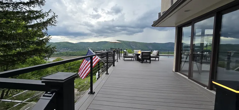 Finished deck/patio/lighting photo, flattened from Photoshop master