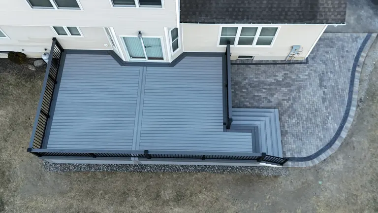 Finished deck/patio/lighting photo, flattened from Photoshop master