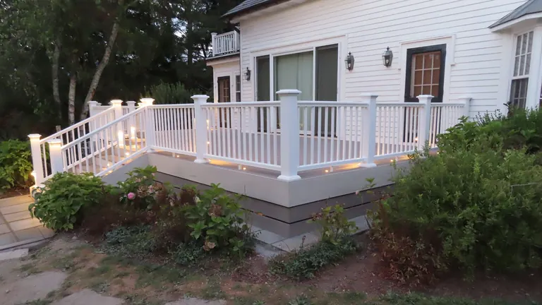 Finished deck/patio/lighting photo, flattened from Photoshop master