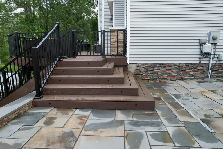 Finished deck/patio/lighting photo, flattened from Photoshop master