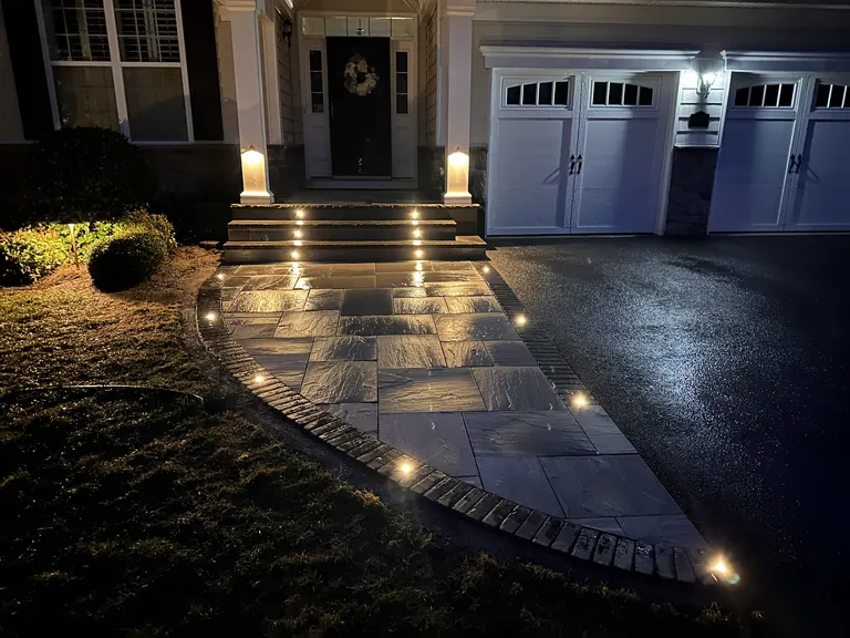 Finished deck/patio/lighting photo, flattened from Photoshop master