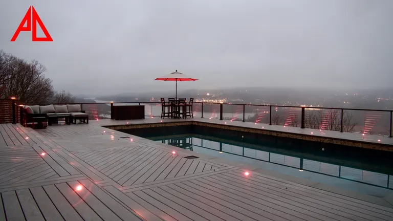 Finished deck/patio/lighting photo, flattened from Photoshop master