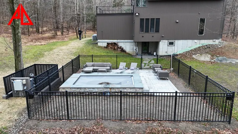 Finished deck/patio/lighting photo, flattened from Photoshop master