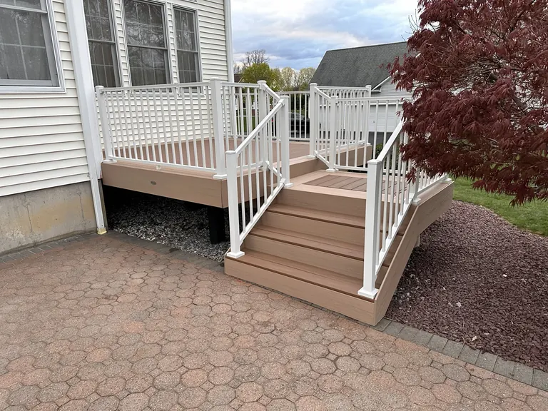 Finished deck/patio/lighting photo, flattened from Photoshop master